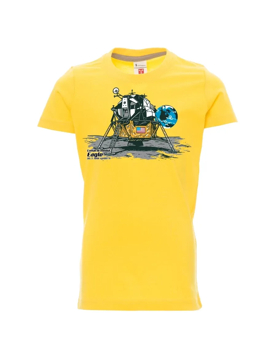 Yellow children´s T-shirt Lunar Module Eagle