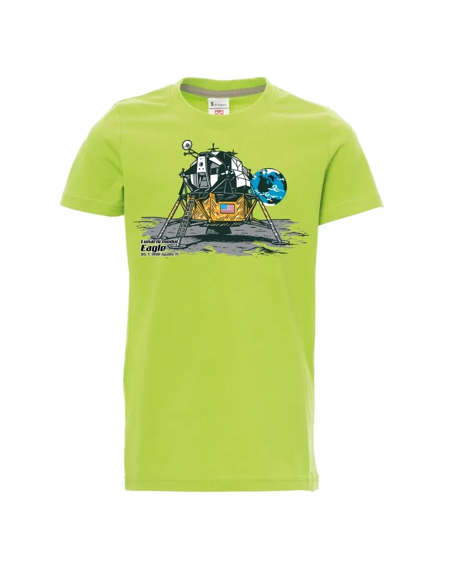 Light green children´s T-shirt Lunar Module Eagle