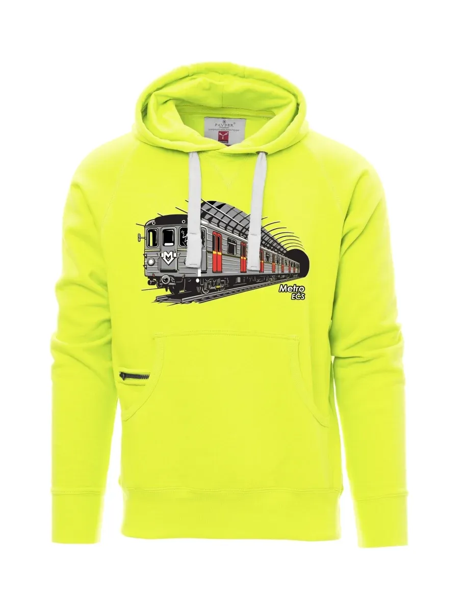 Fluorescent men´s sweatshirt Metro EČS