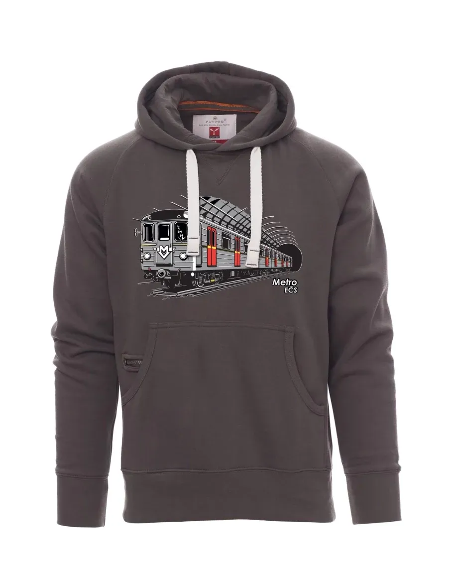 Grey men´s sweatshirt Metro EČS