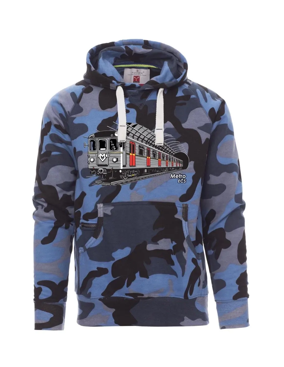 Camouflage blue men´s sweatshirt Metro EČS