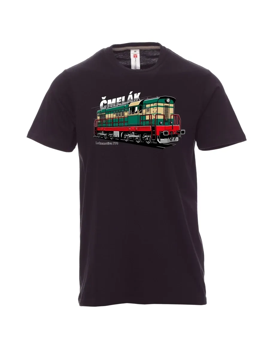 Black men´s T-shirt Locomotive 770 “Čmelák”