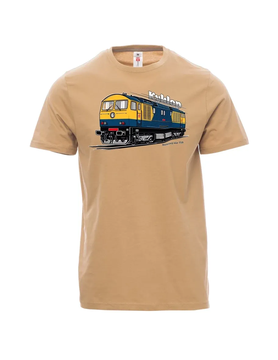 Brown men´s T-shirt Railcar 759 “Kyklop”