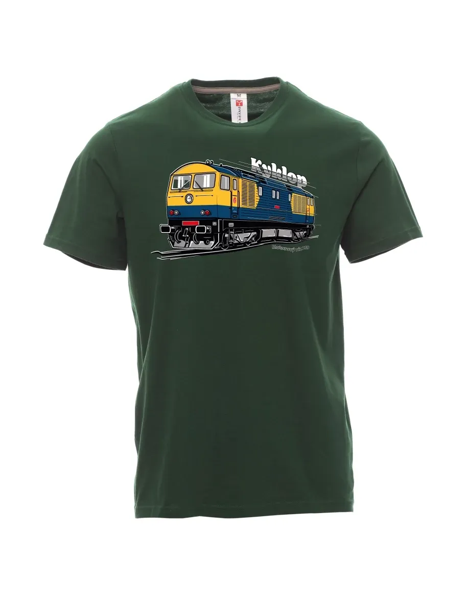 Dark green men´s T-shirt Railcar 759 “Kyklop”
