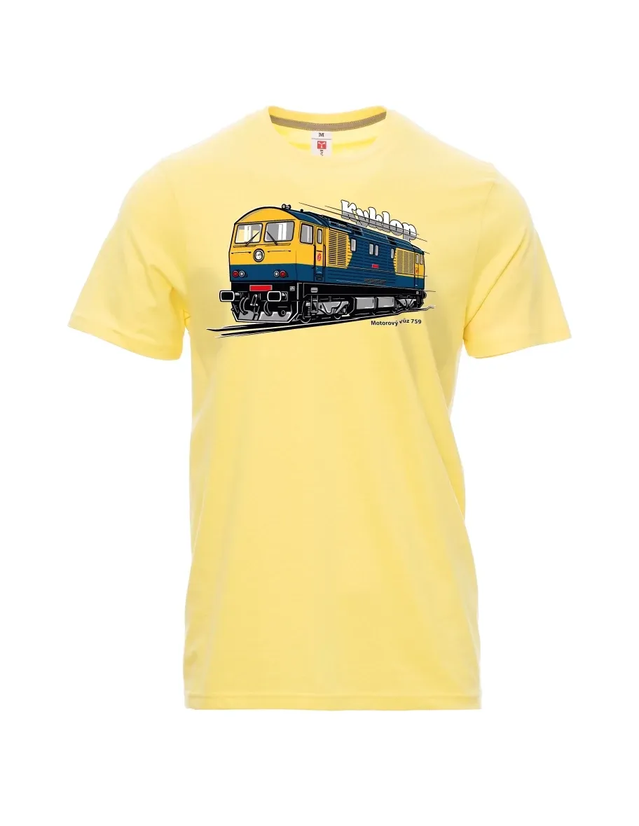 Light yellow men´s T-shirt Railcar 759 “Kyklop”