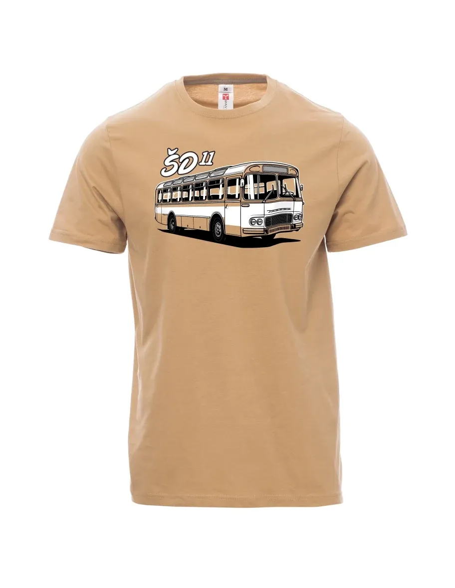 Brown men´s T-shirt Bus ŠD 11