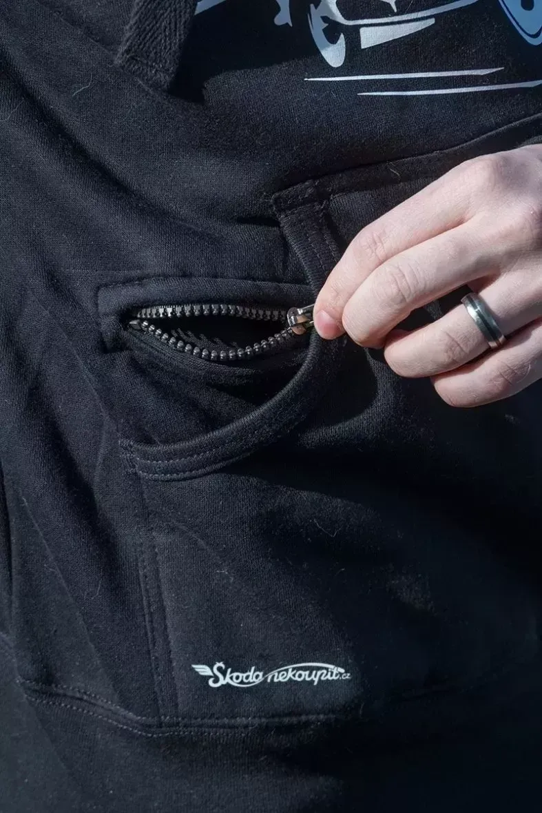 Black men´s sweatshirt Bus ŠD 11