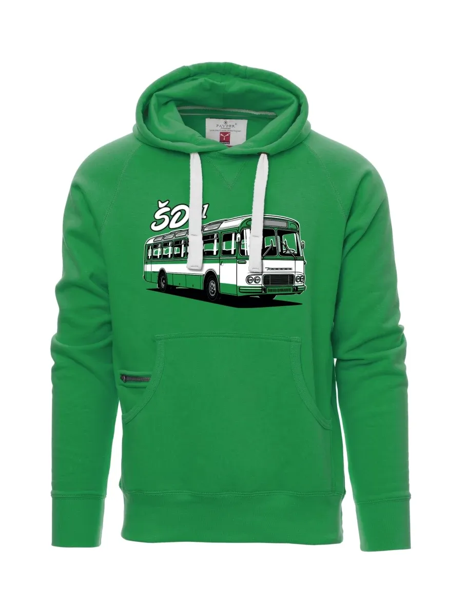 Green men´s sweatshirt Bus ŠD 11