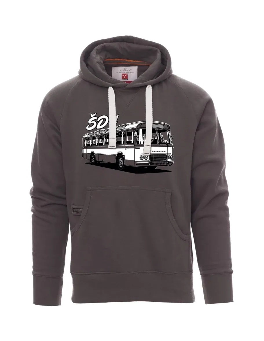 Grey men´s sweatshirt Bus ŠD 11