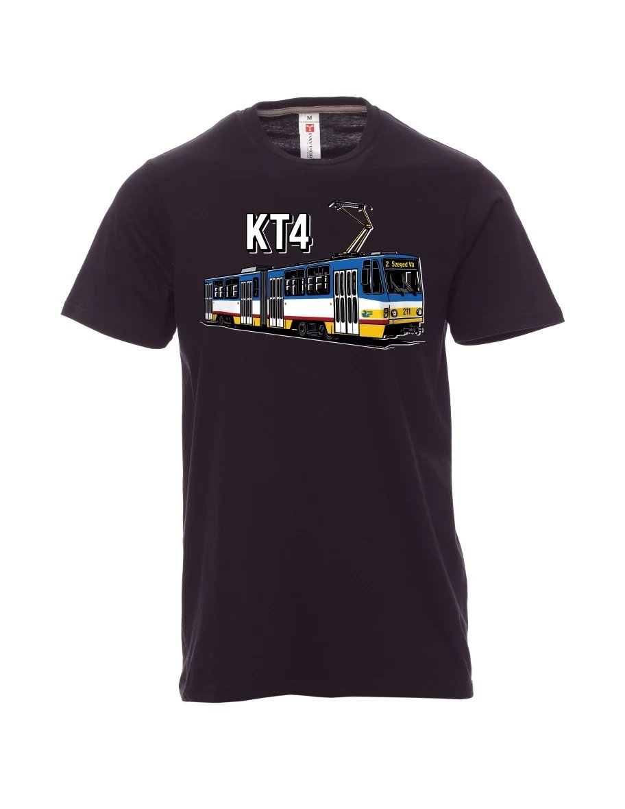 Black men´s T-shirt Tram KT4
