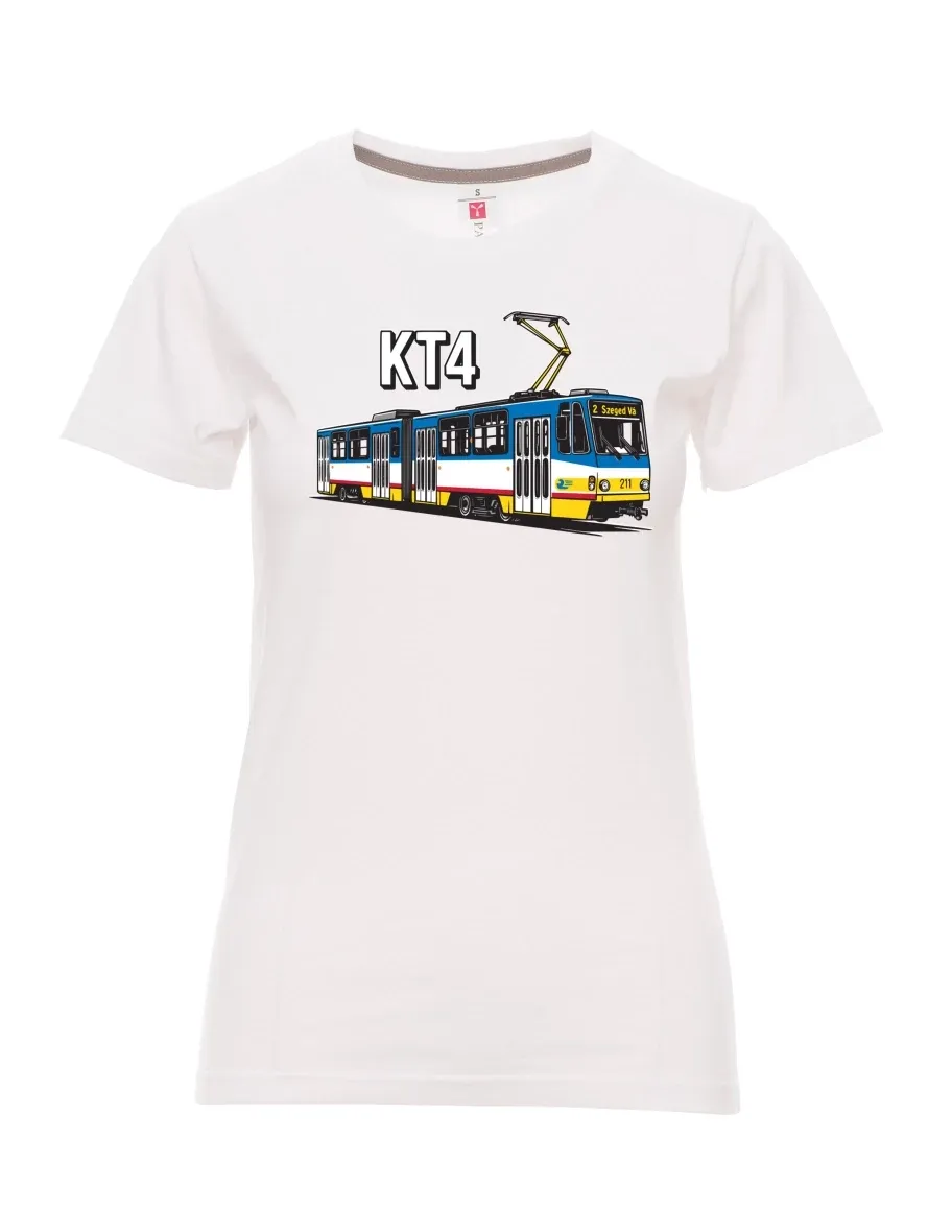 White women´s T-shirt Tram KT4