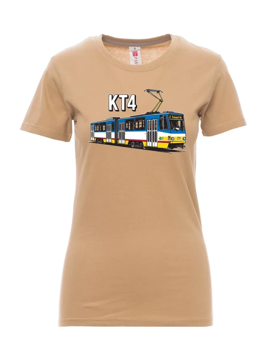 Brown women´s T-shirt Tram KT4