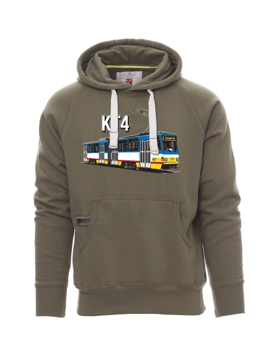 Khaki men´s sweatshirt Tram KT4