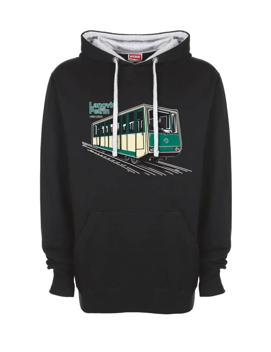 Grey-black sweatshirt Cable car Petřín