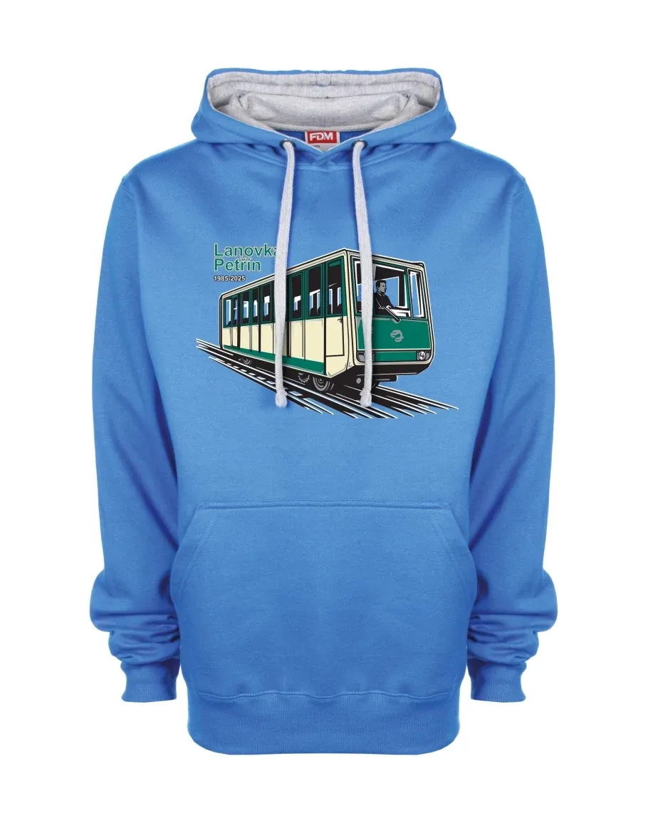 Grey-blue sweatshirt Cable car Petřín