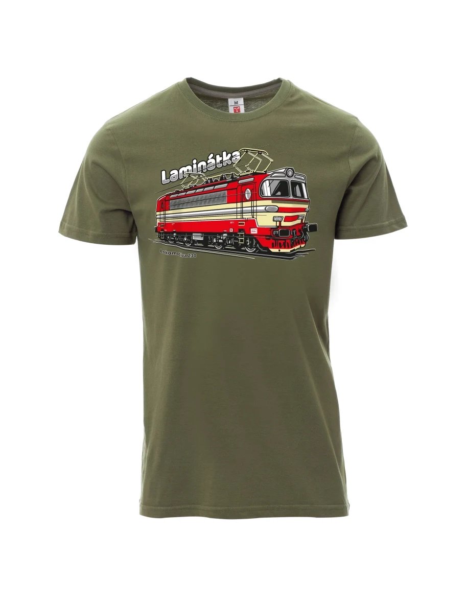 Khaki men´s T-shirt Locomotive 230 “Laminátka”