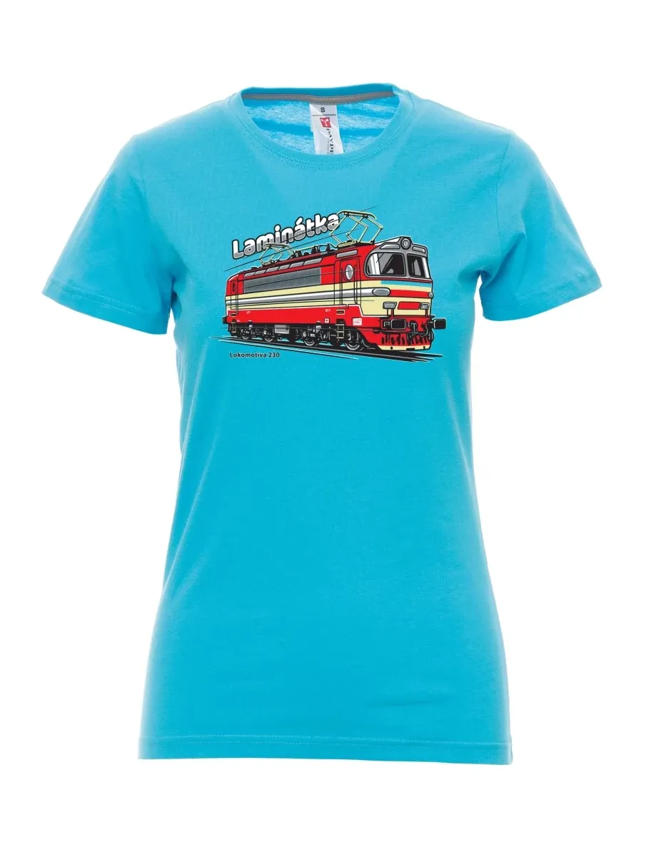 Reef blue women´s T-shirt Locomotive 230 “Laminátka”