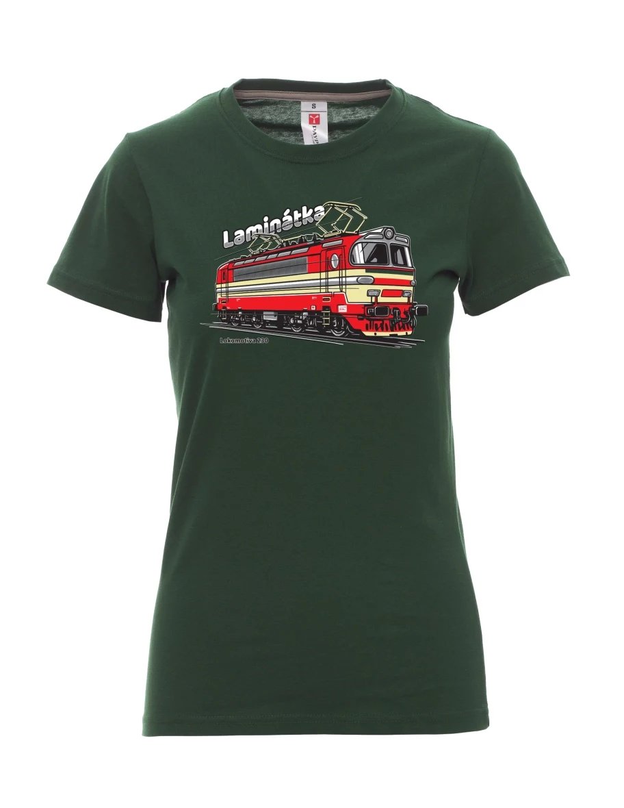 Dark green women´s T-shirt Locomotive 230 “Laminátka”