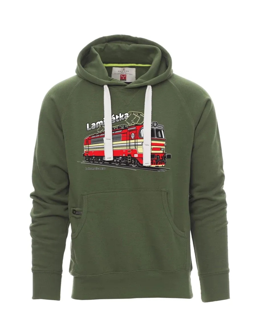 Dark green men´s sweatshirt Locomotive 230 “Laminátka”