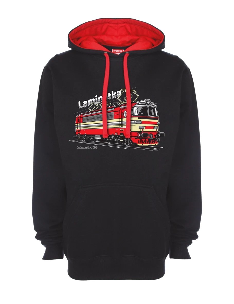 Red-black sweatshirt Locomotive 230 “Laminátka”