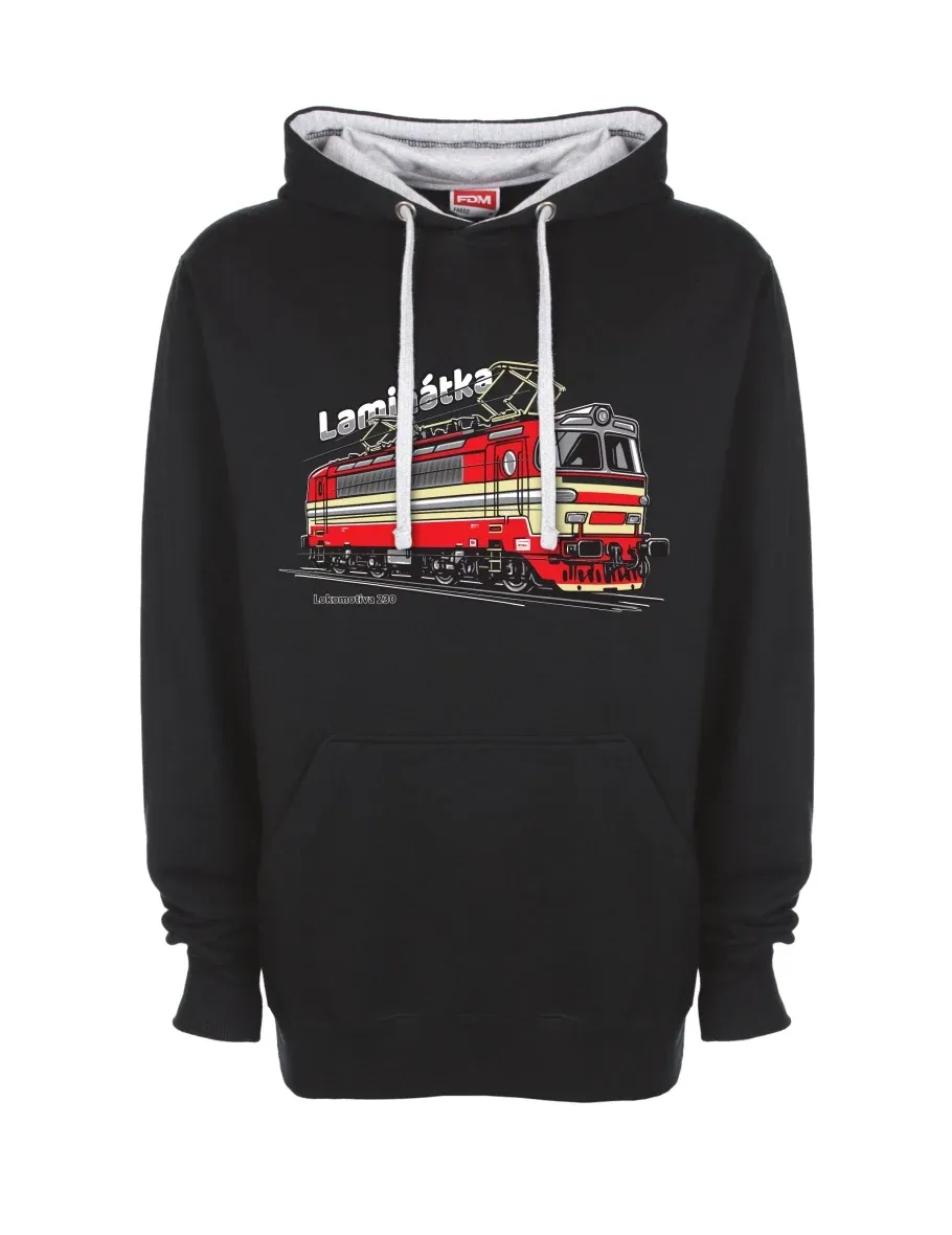 Grey-black sweatshirt Locomotive 230 “Laminátka”