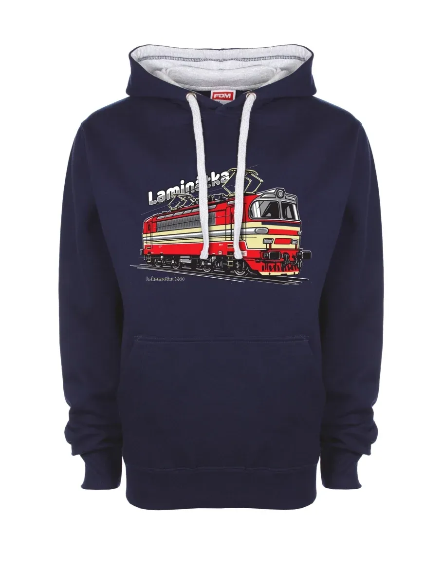 Grey-navy sweatshirt Locomotive 230 “Laminátka”
