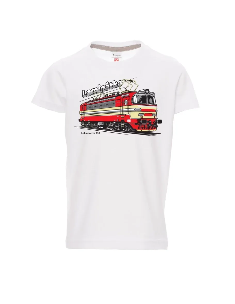 White children´s T-shirt Locomotive 230 “Laminátka”