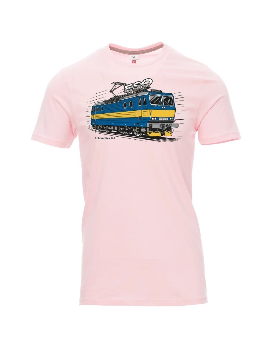 Light pink men´s T-shirt Locomotive 363 “ESO”