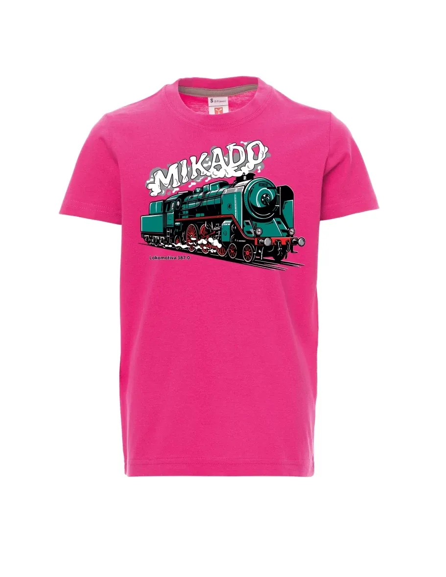 Pink children´s T-shirt Locomotive 387.0 “MIKADO”