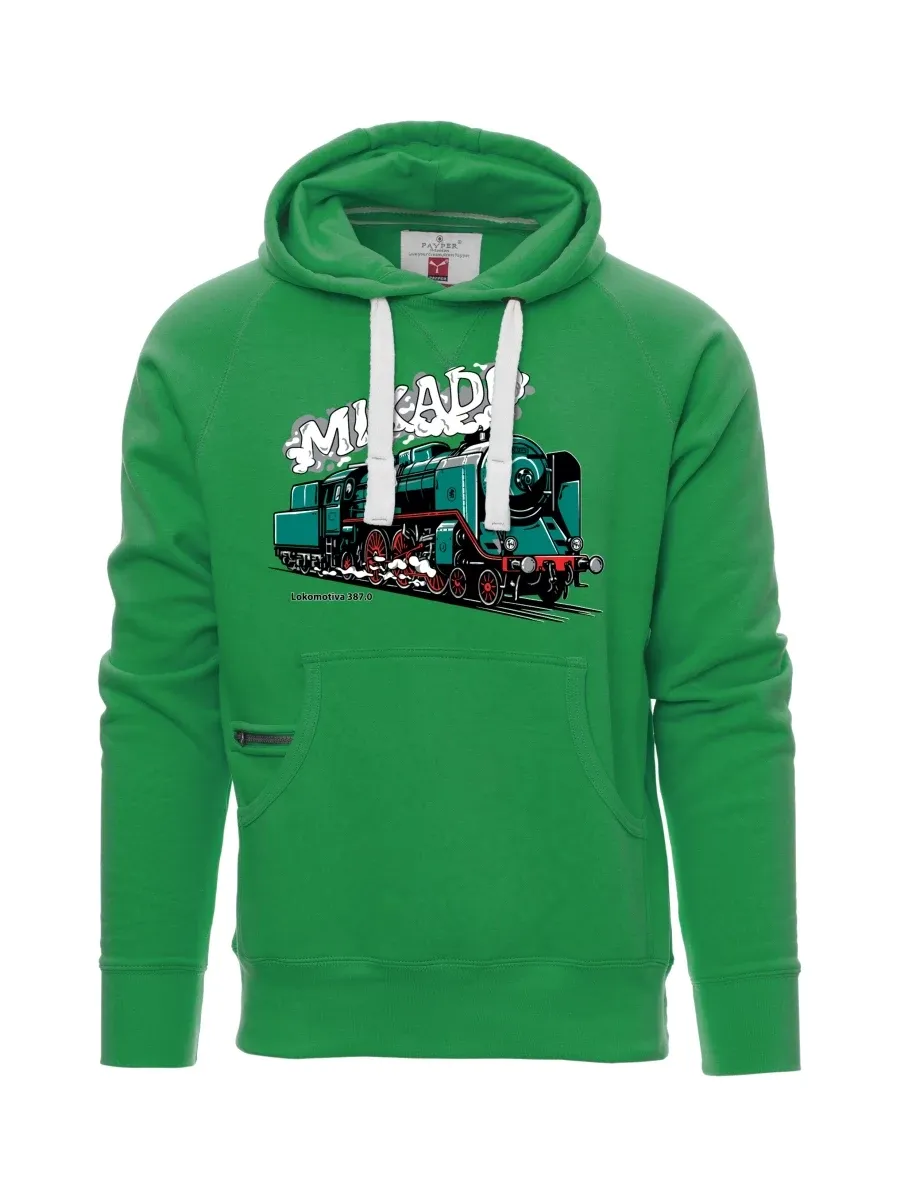 Green men´s sweatshirt Locomotive 387.0 “MIKADO”