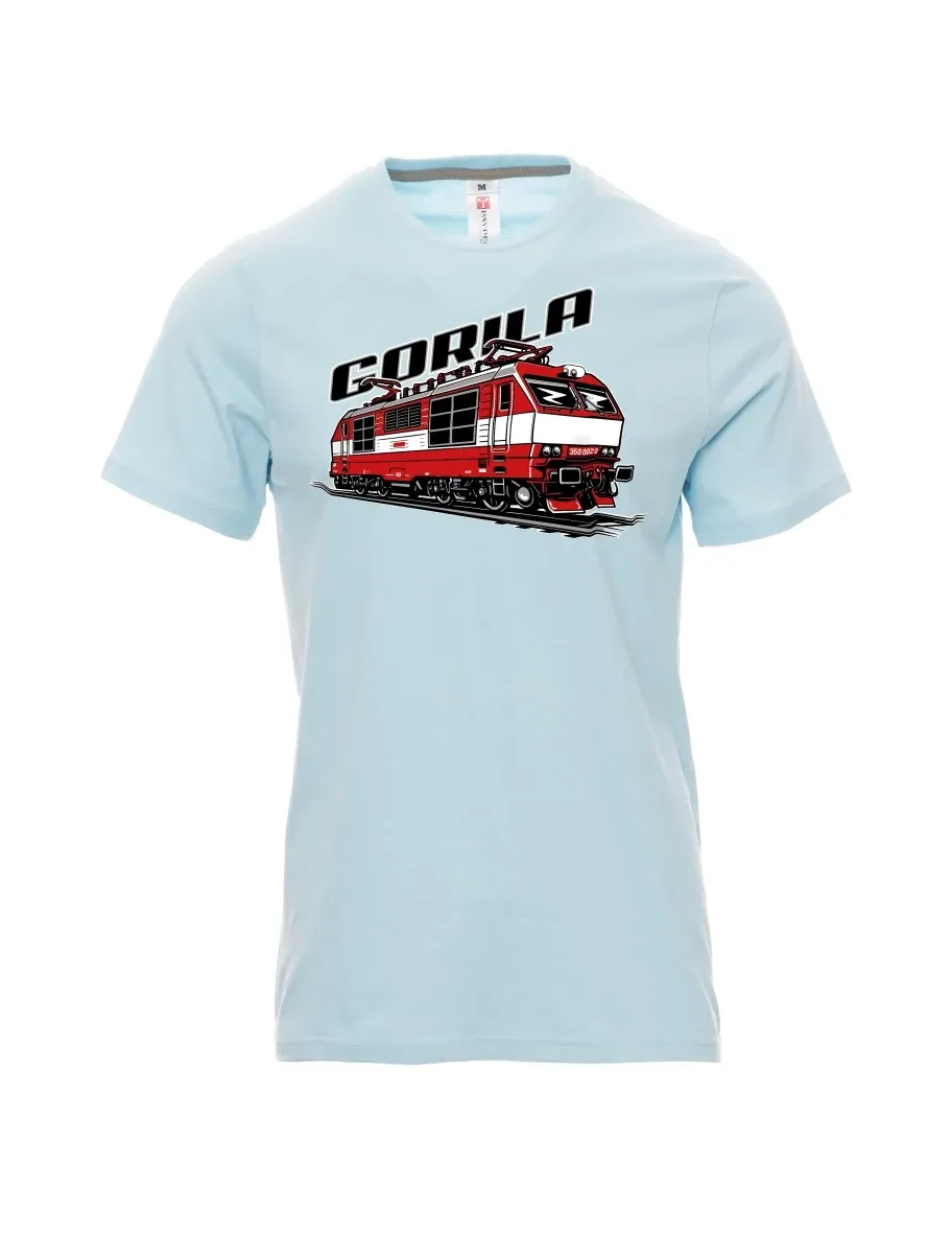Pale blue men´s T-shirt Locomotive 350 “Gorila”