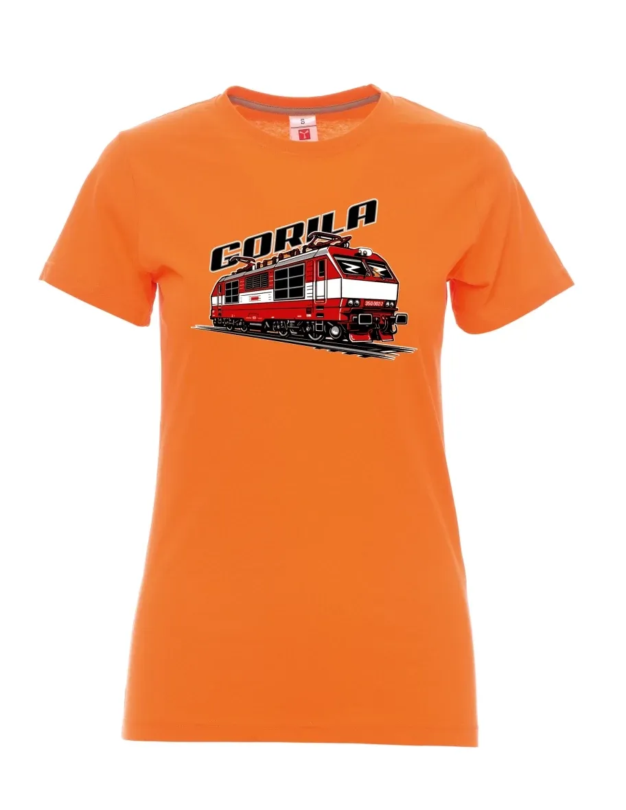 Orange women´s T-shirt Locomotive 350 “Gorila”