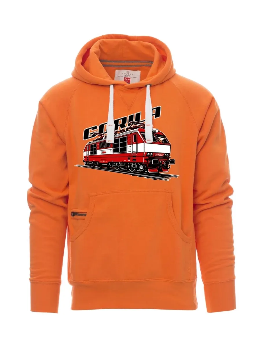 Orange men´s sweatshirt Locomotive 350 “Gorila”
