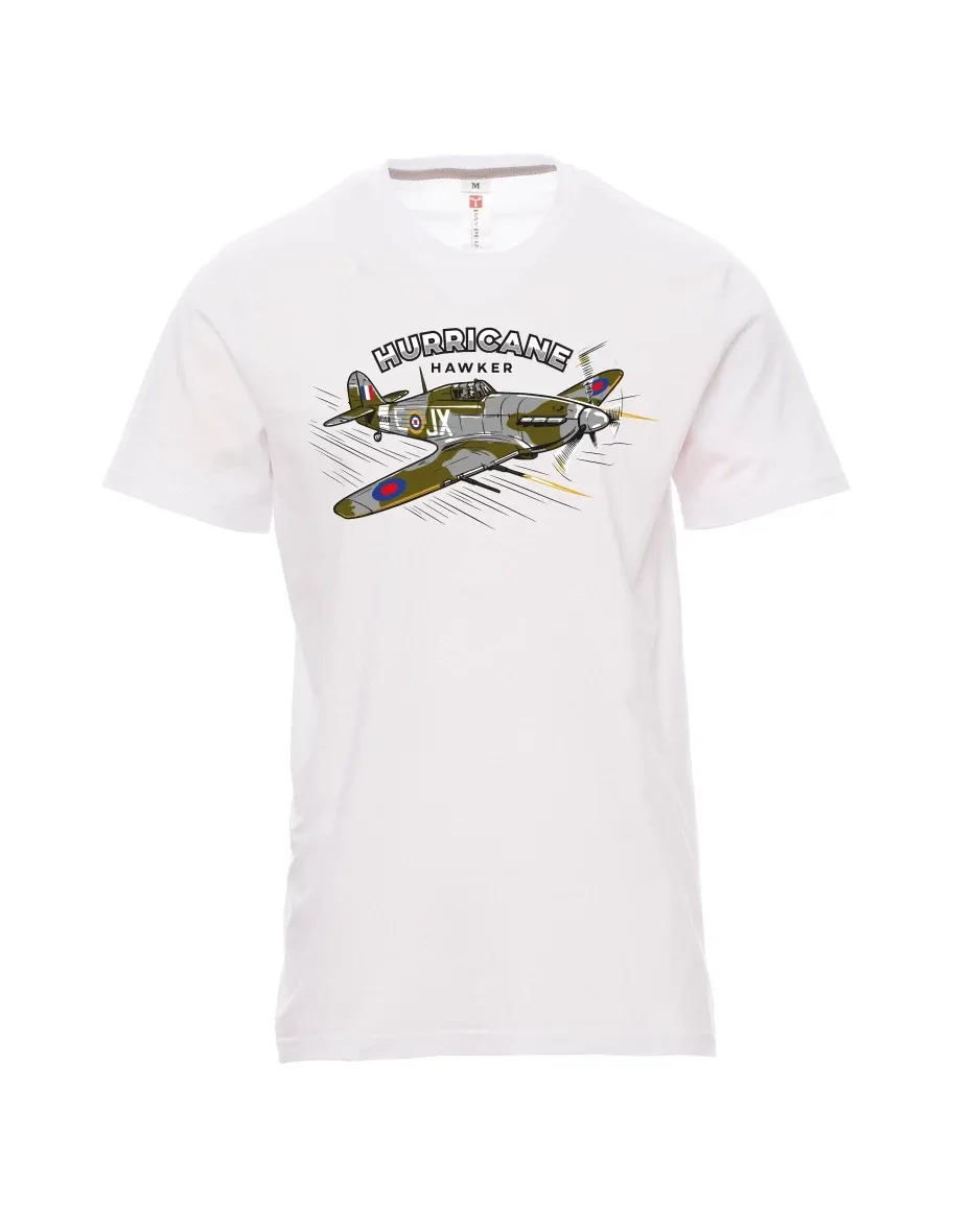White men´s T-shirt Aircraft Hurricane Hawker