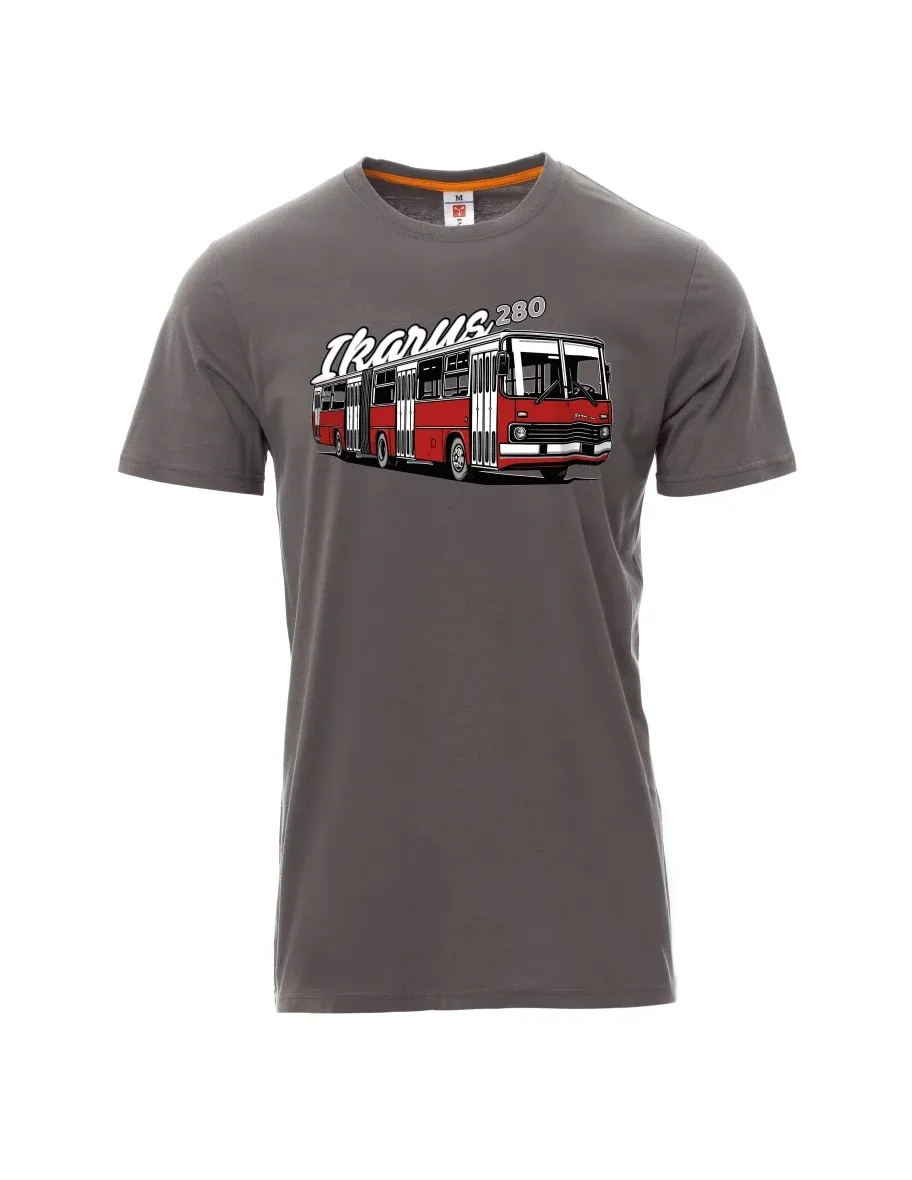 Grey men´s T-shirt Bus Ikarus 280