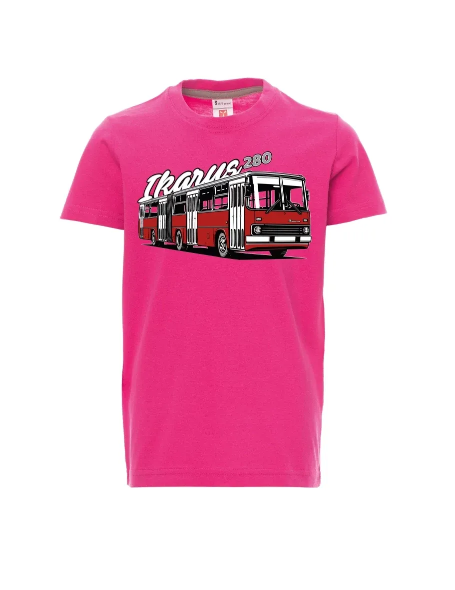 Pink children´s T-shirt Bus Ikarus 280