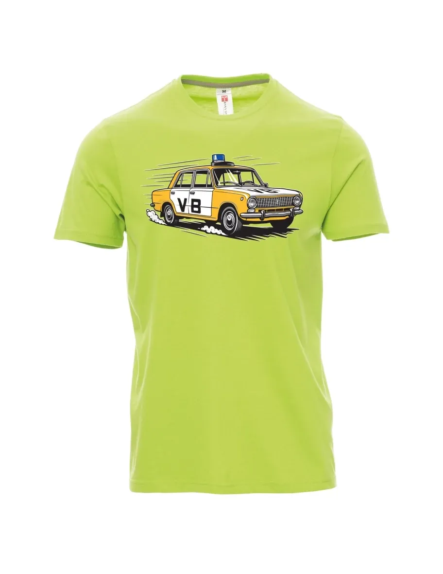Light green men´s T-shirt Car VAZ 2101 VB