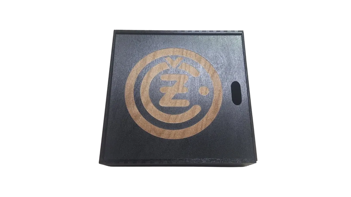 Gift box for wooden clock Logo ČZ 20 cm black