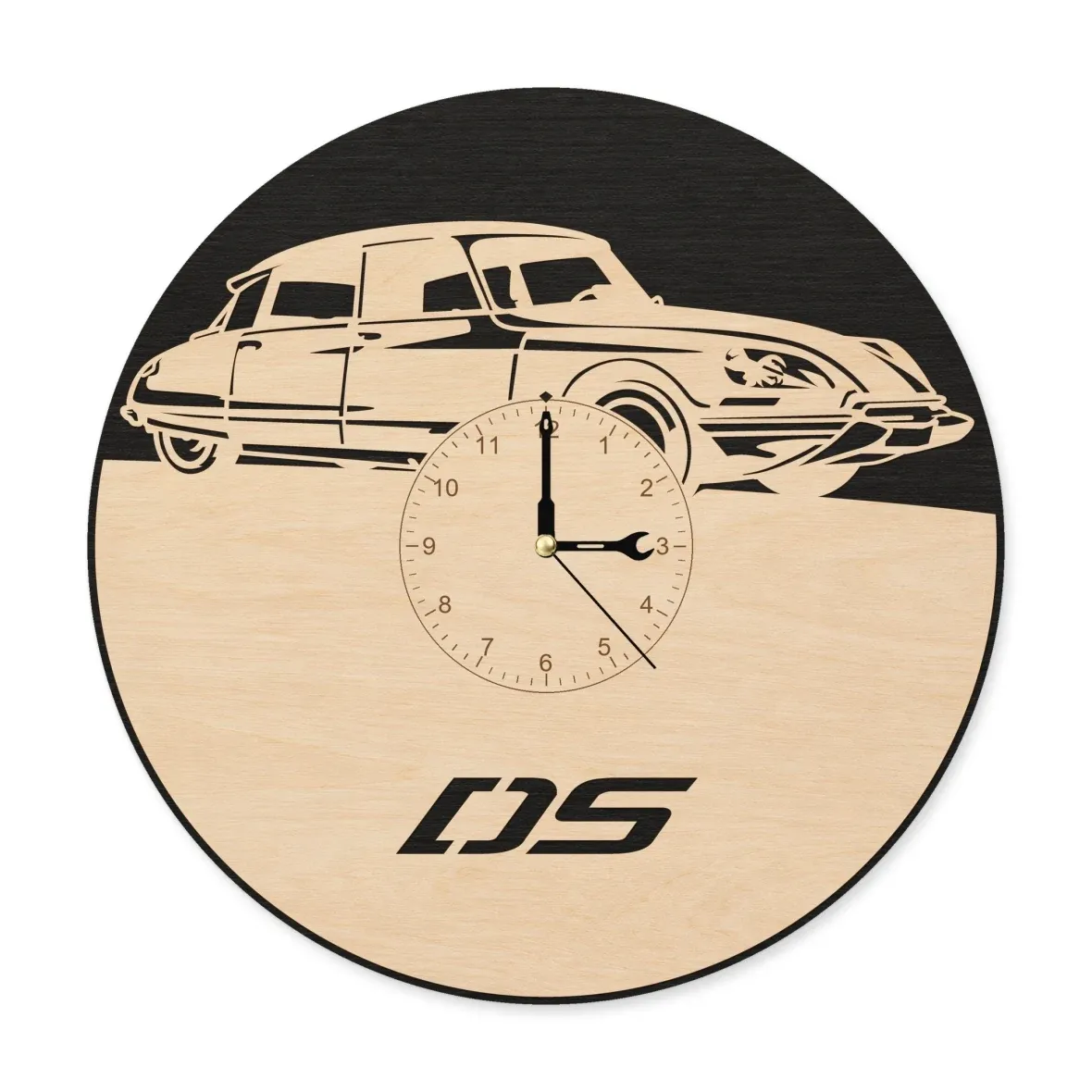 Wooden wall clock – French classic DS
