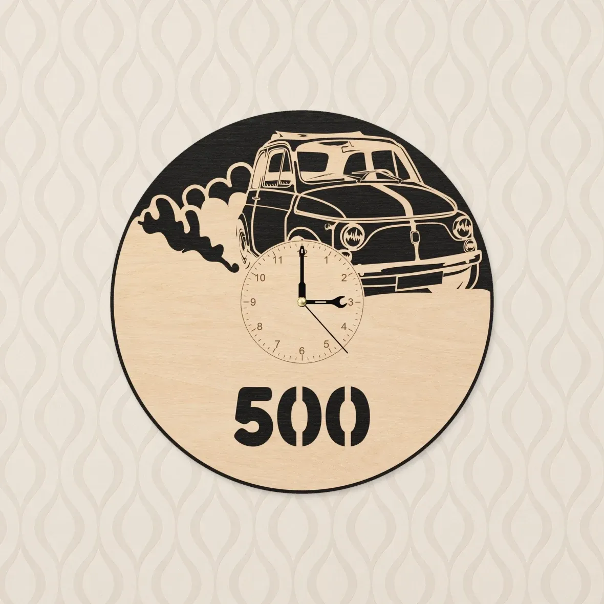 Wooden wall clock – Italian classic 500