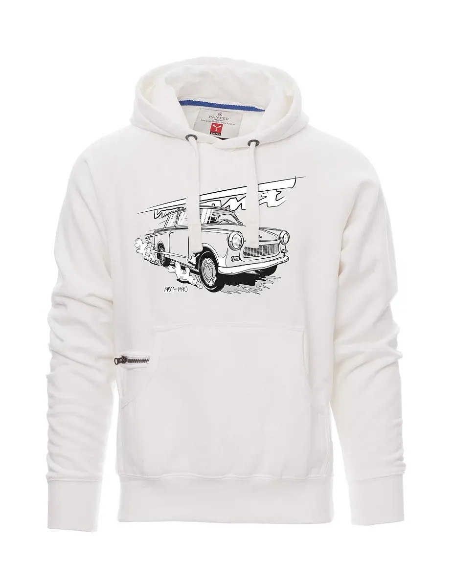 White men´s sweatshirt Trabi 601