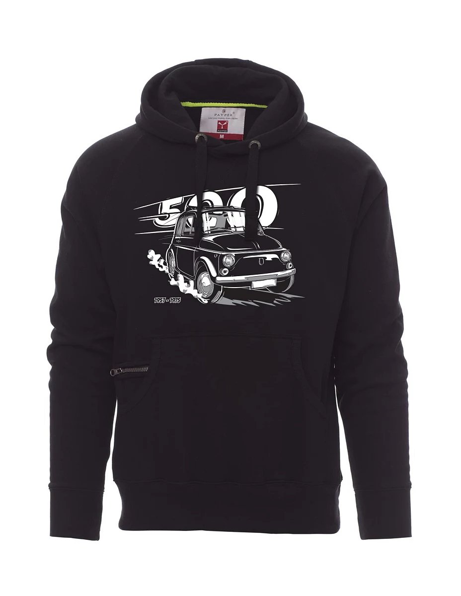Black men´s sweatshirt Italian veteran F 500