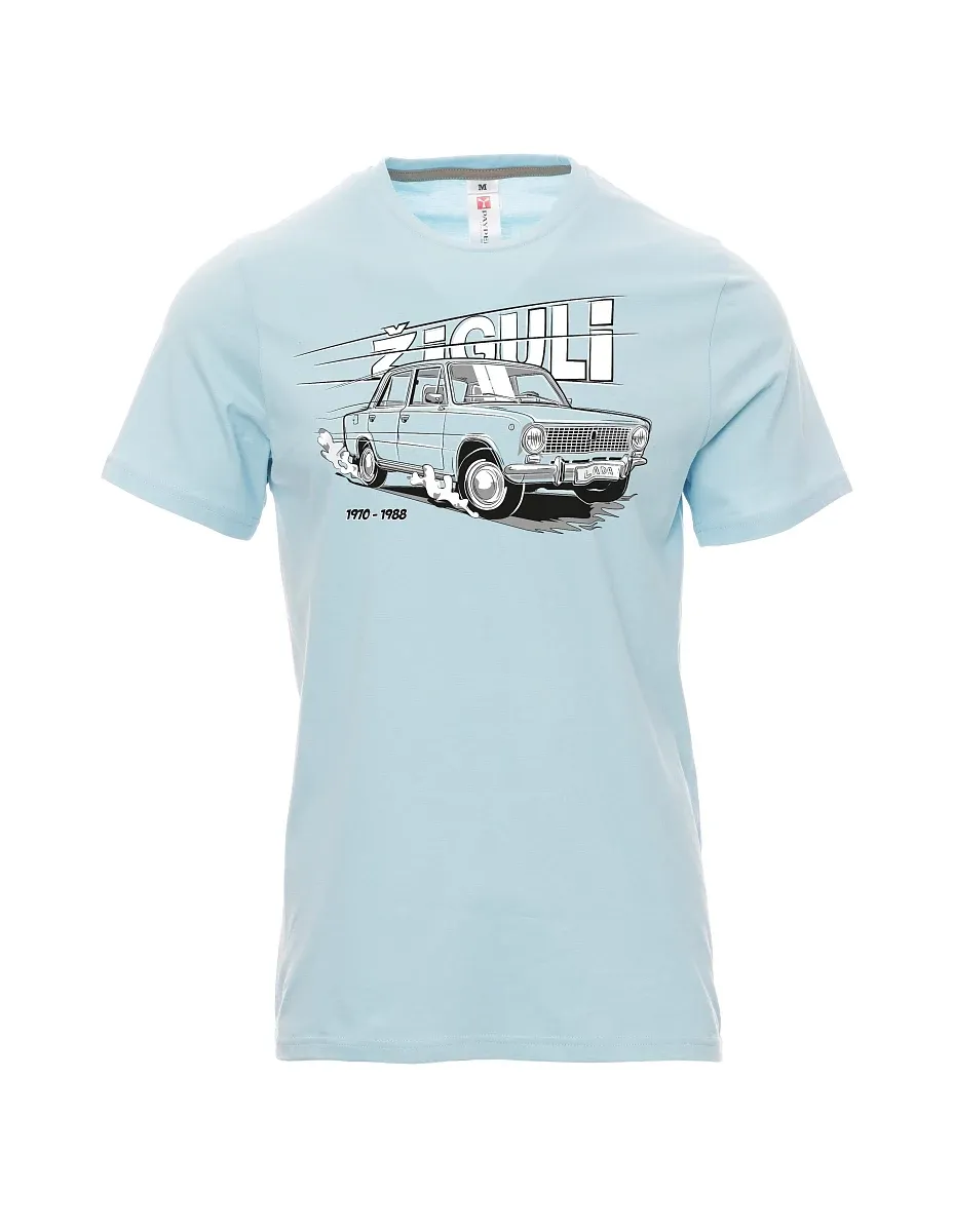 Pale blue men´s T-shirt Lada-Žiguli