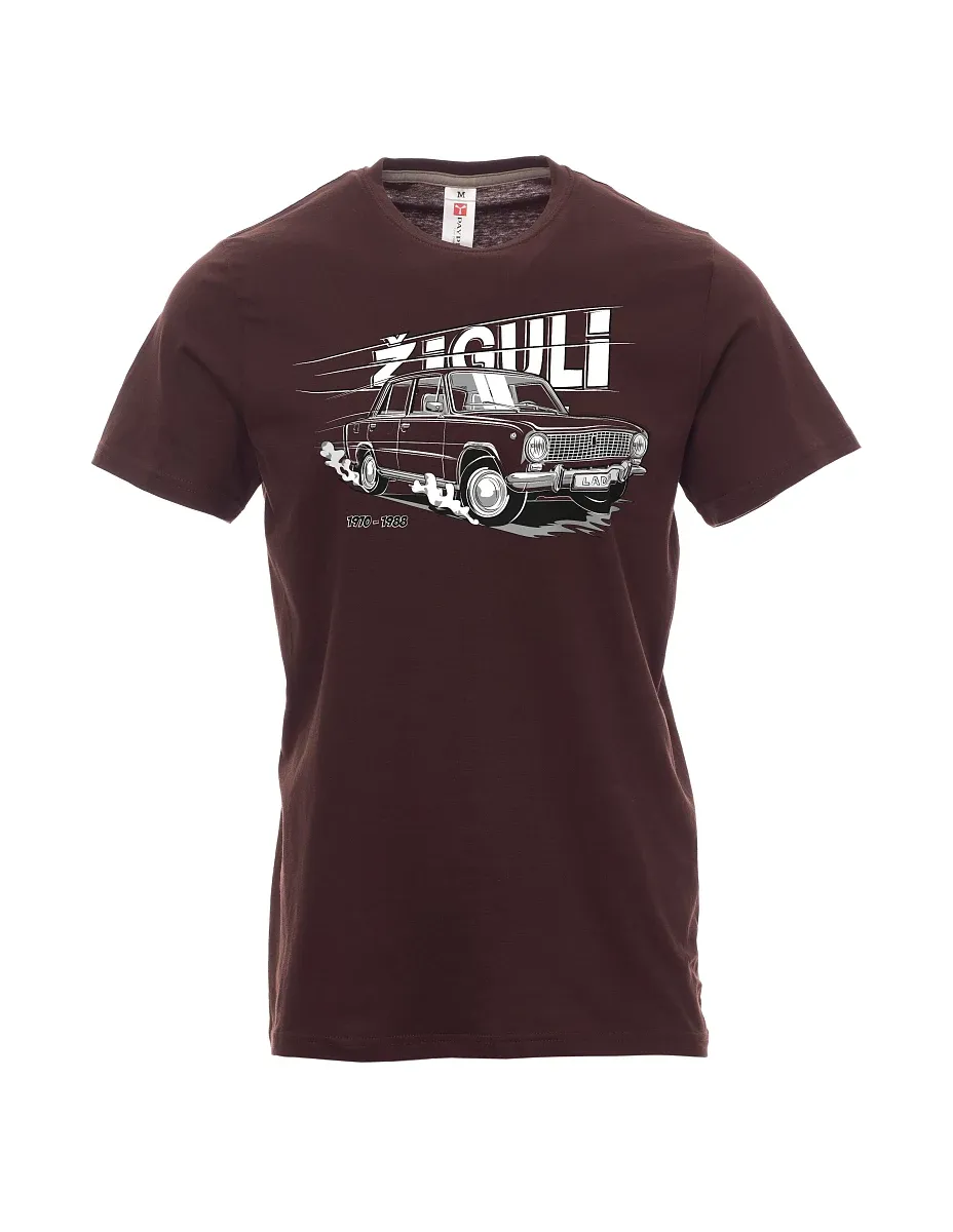 Dark brown men´s T-shirt Lada-Žiguli