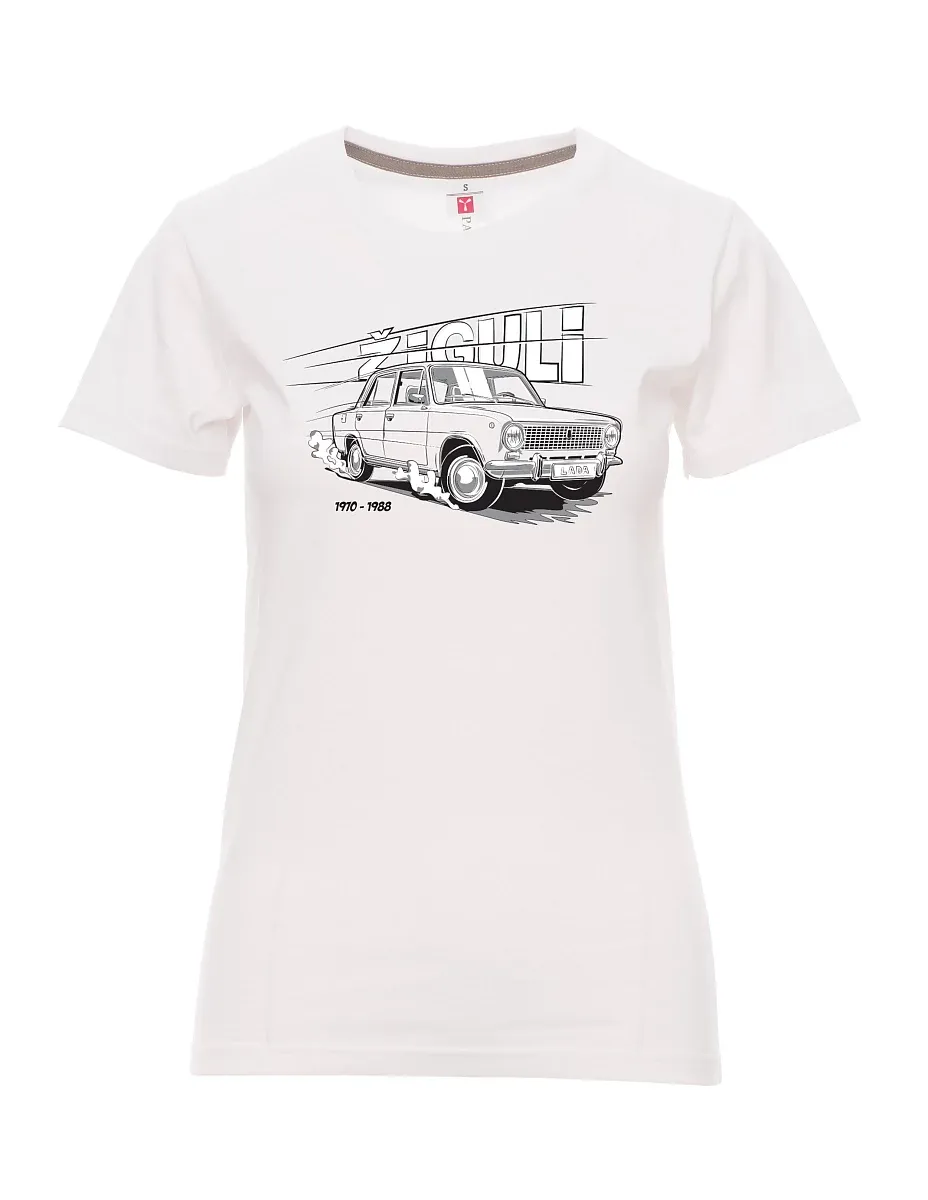 White women´s T-shirt Lada-Žiguli