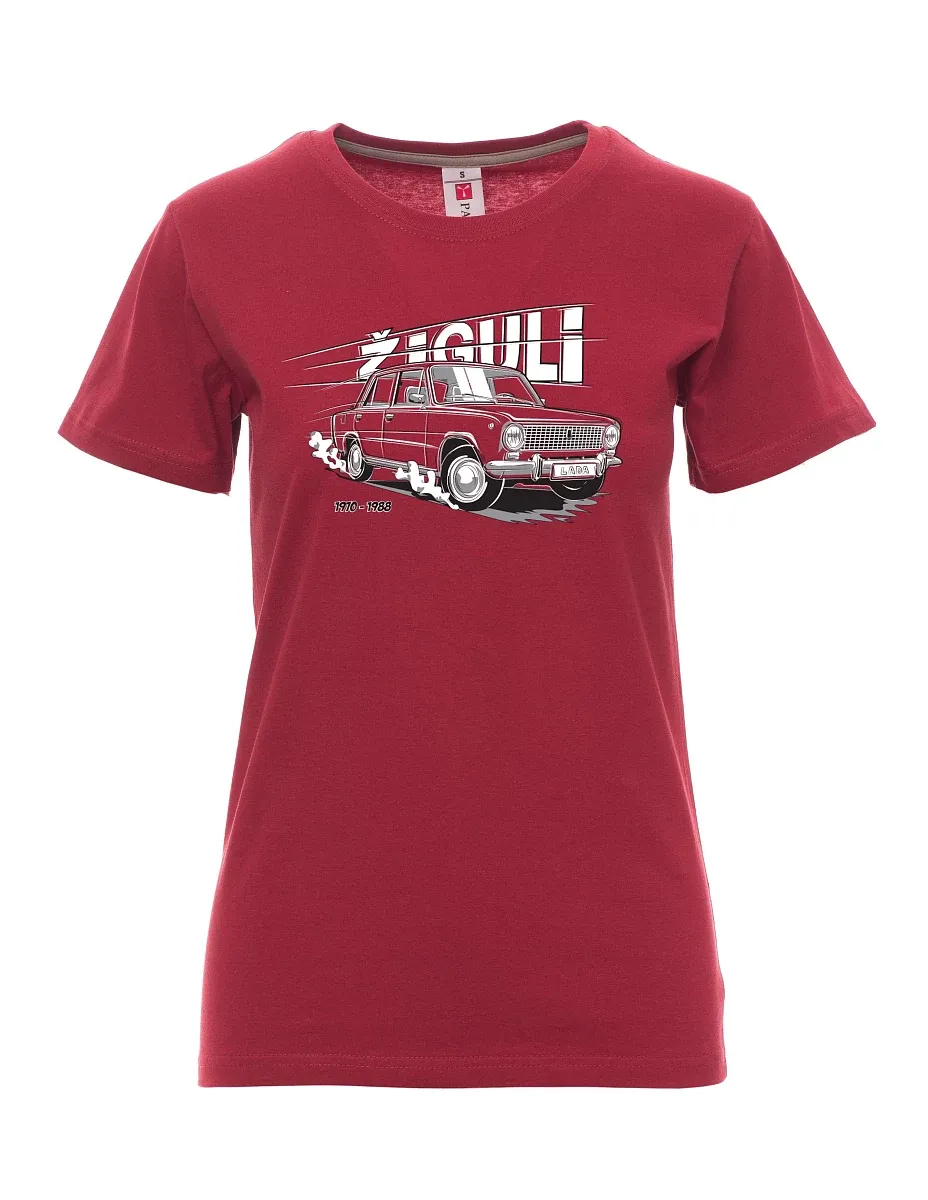 Burgundy women´s T-shirt Lada-Žiguli