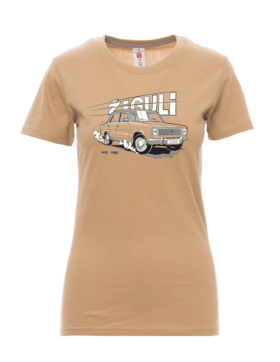 Brown women´s T-shirt Lada-Žiguli