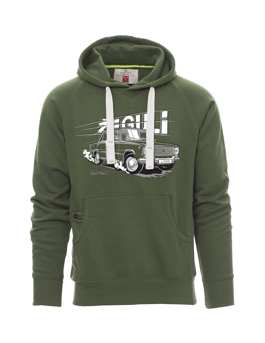 Dark green men´s sweatshirt Lada-Žiguli