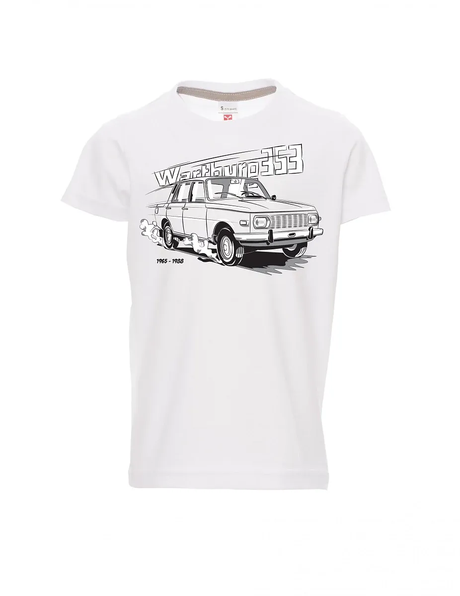 White children´s T-shirt Wartburg 353