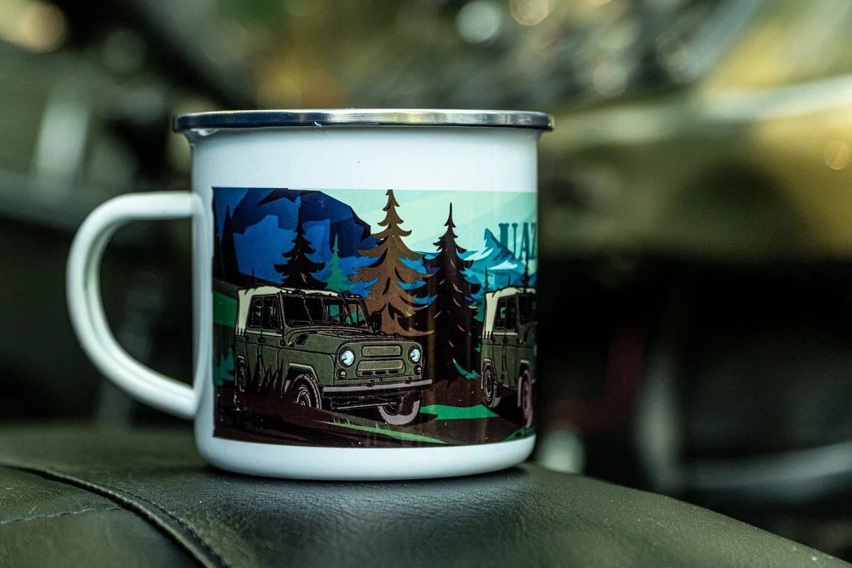 Tin mug UAZ 469 330 ml